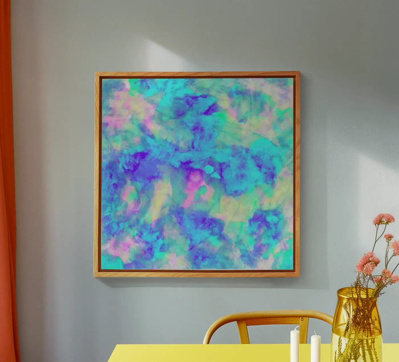 Electrify Ice Blue Acryl-Glas von Amy Sia