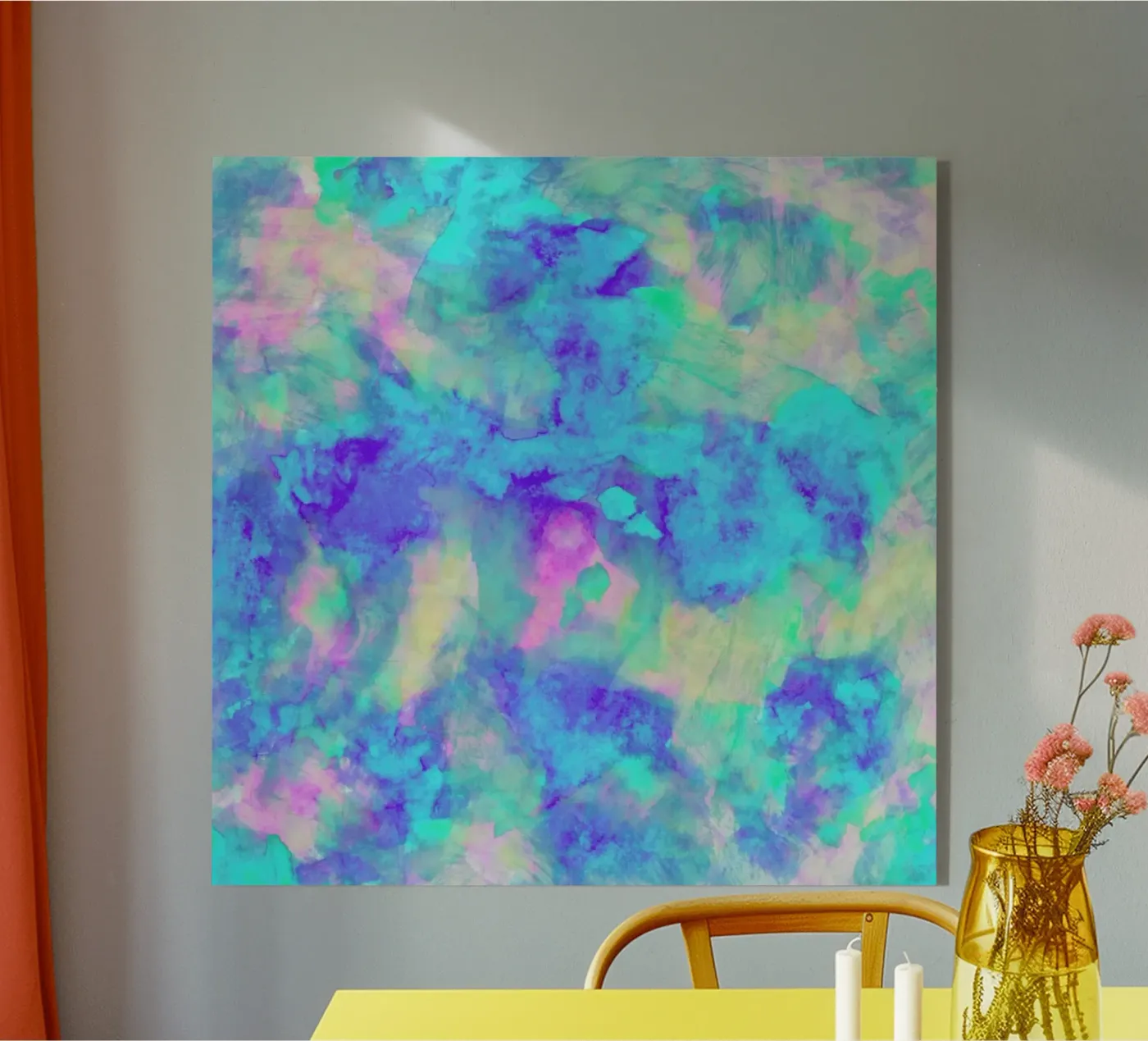 Electrify Ice Blue Acryl-Glas von Amy Sia