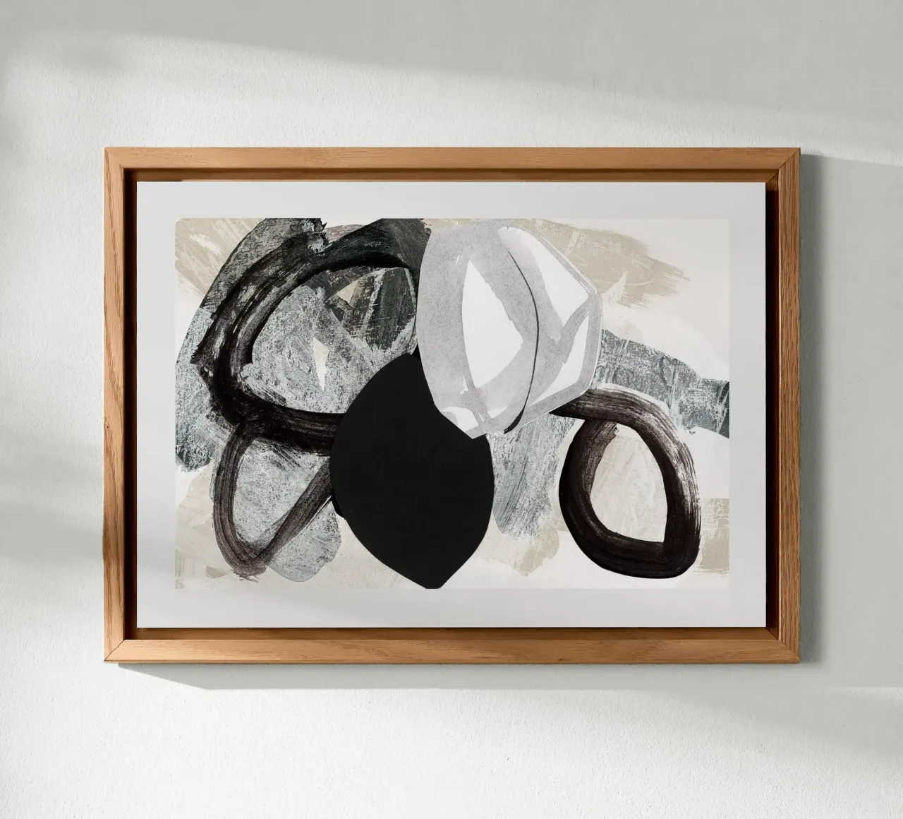 abstract mixed media collage aluminio dibond de IRIS LEHNHARDT FINE ART