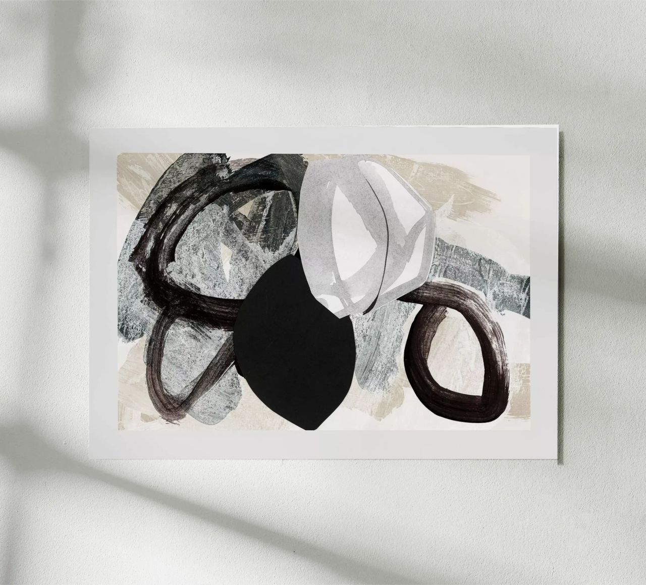 abstract mixed media collage alluminio dibond da IRIS LEHNHARDT FINE ART