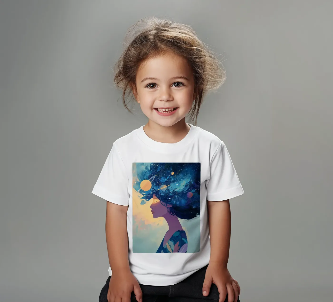 Cosmic Bloom t-shirt bambini da Amelie Rose