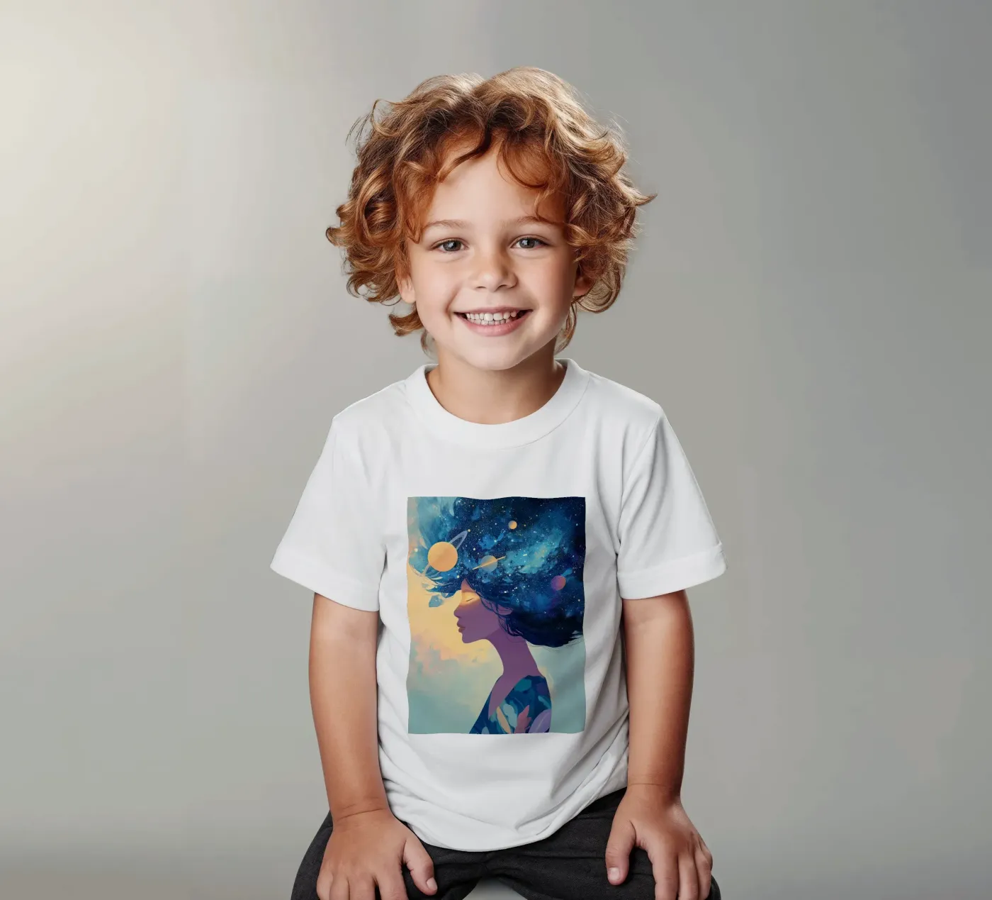 Cosmic Bloom t-shirt bambini da Amelie Rose