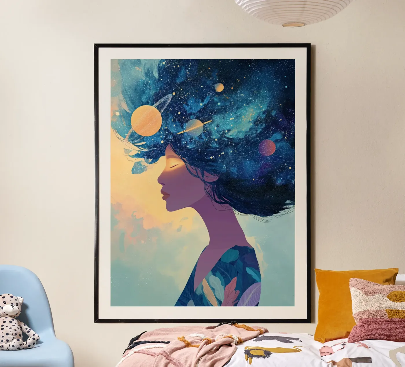 Cosmic Bloom poster van Amelie Rose