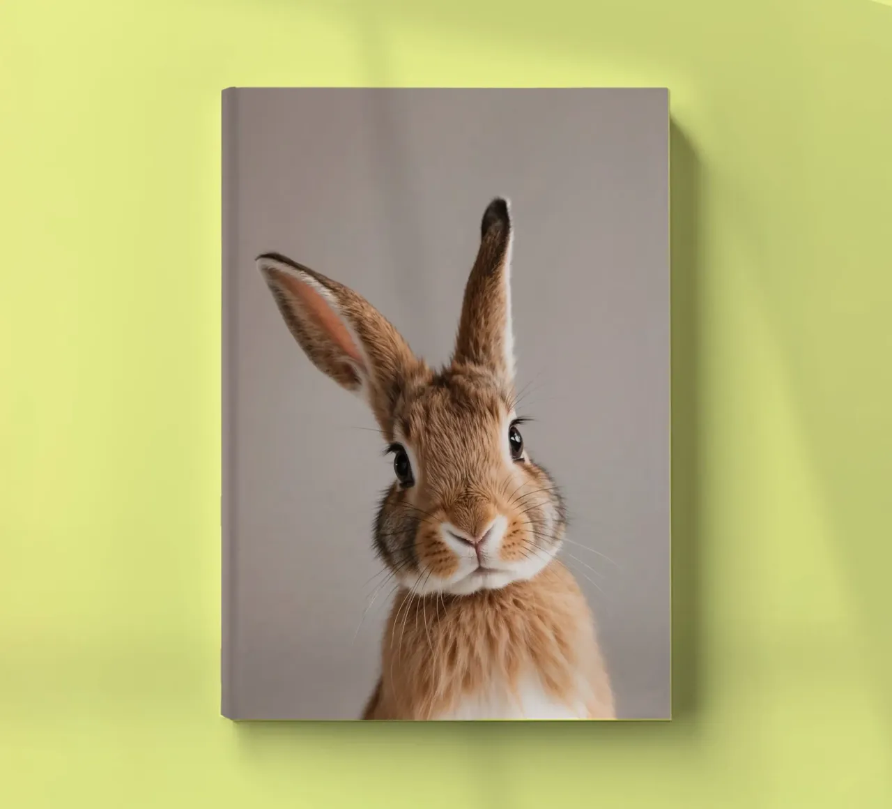 Portrait of a curious rabbit | Work 53 notebook by Paws & Portraits