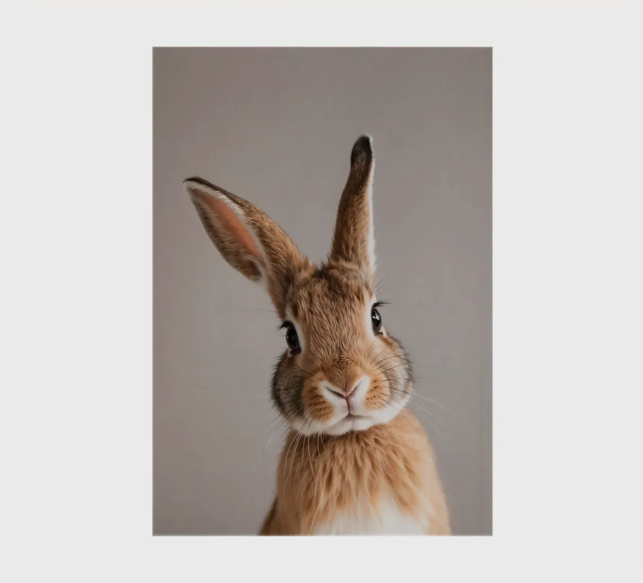 Portrait of a curious rabbit | Work 53 notebook by Paws & Portraits