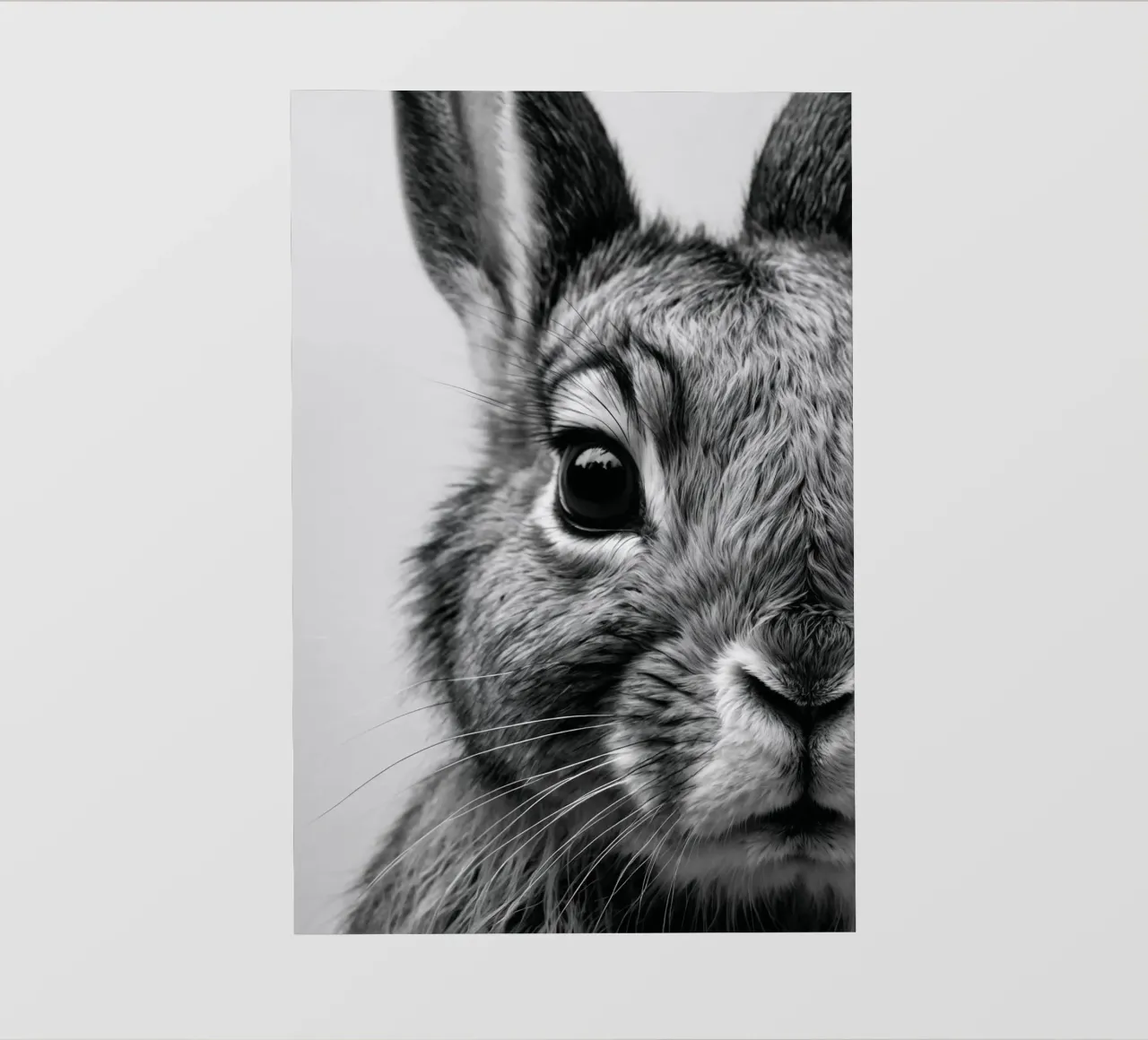 Close-up of a rabbit | Work 54 photo wallpaper by Paws & Portraits