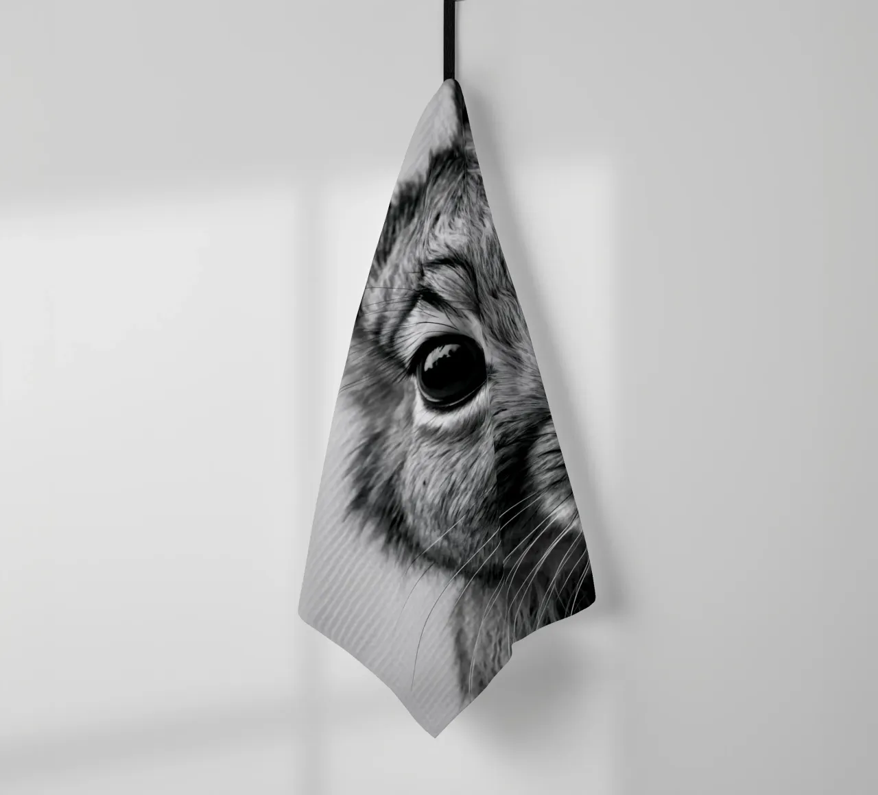 Gros plan sur un lapin | Œuvre 54 torchon de Paws & Portraits