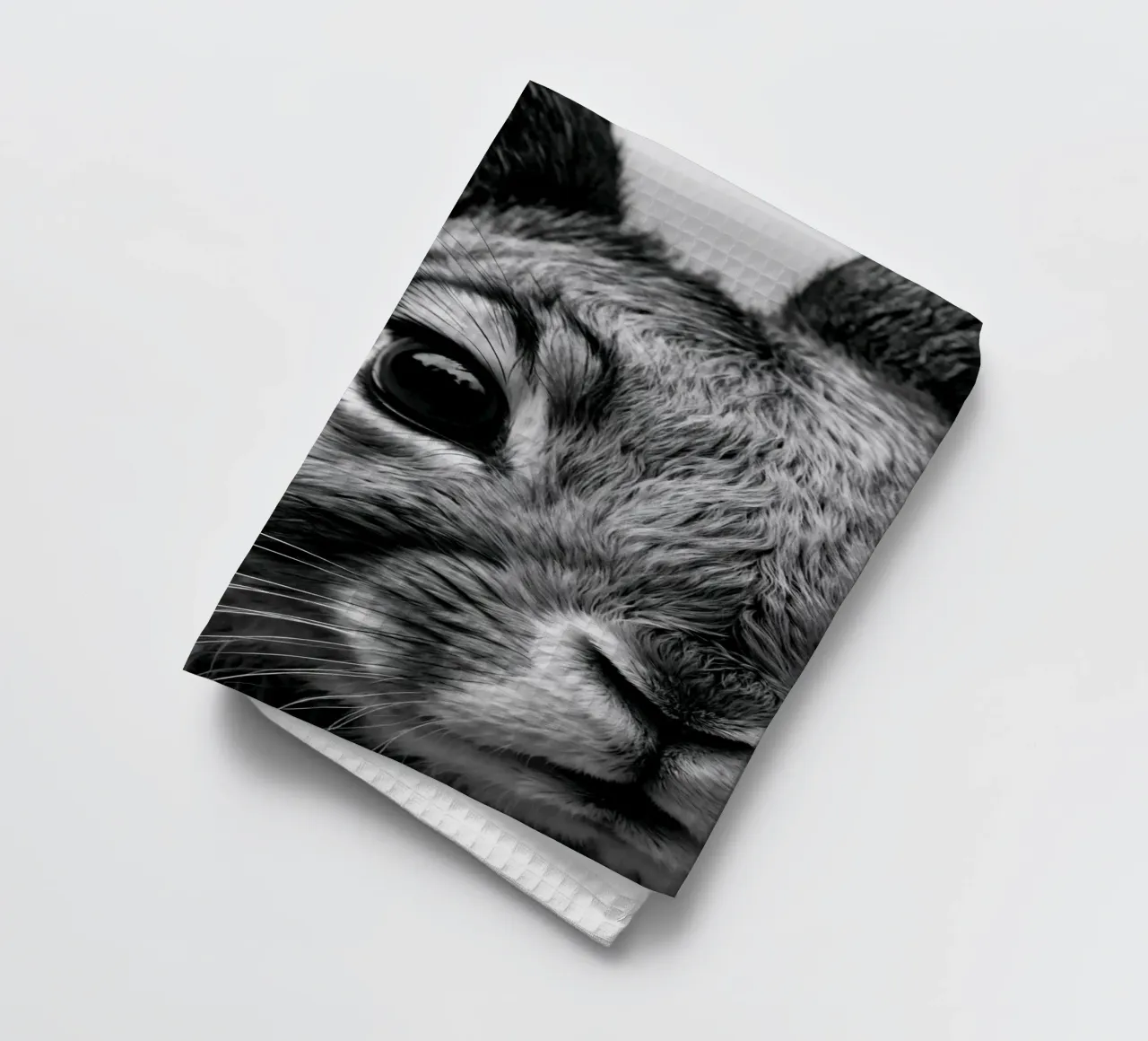 Gros plan sur un lapin | Œuvre 54 torchon de Paws & Portraits