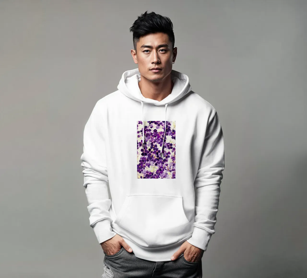 Violet Bloom sudadera con capucha de Amy Sia