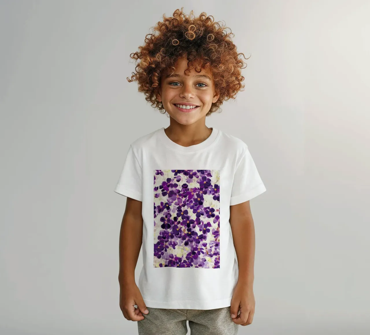 Violet Bloom t-shirt bambini da Amy Sia