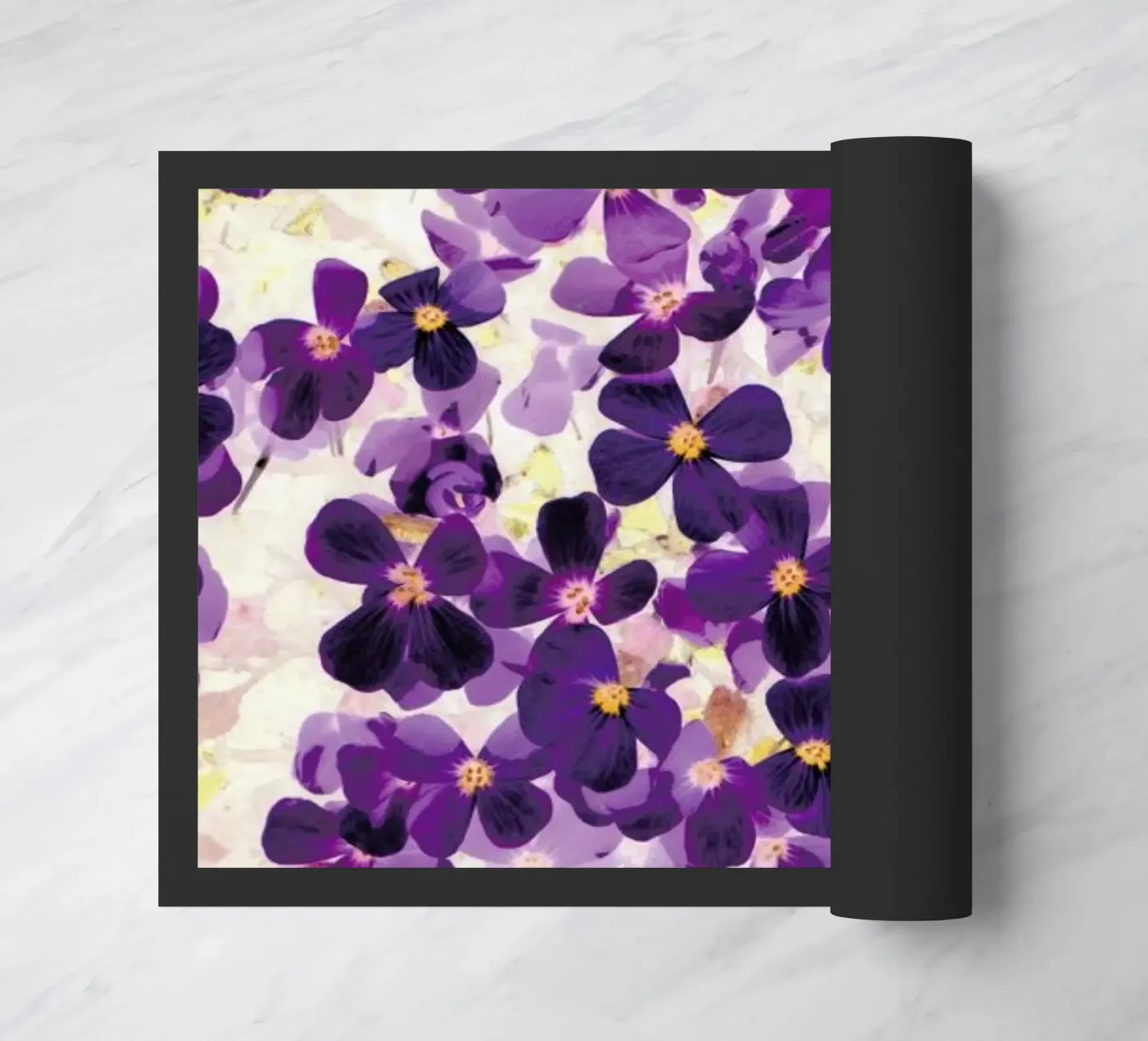 Violet Bloom paillasson de Amy Sia