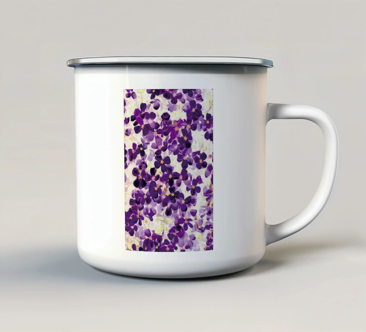 Violet Bloom tazza in smalto da Amy Sia