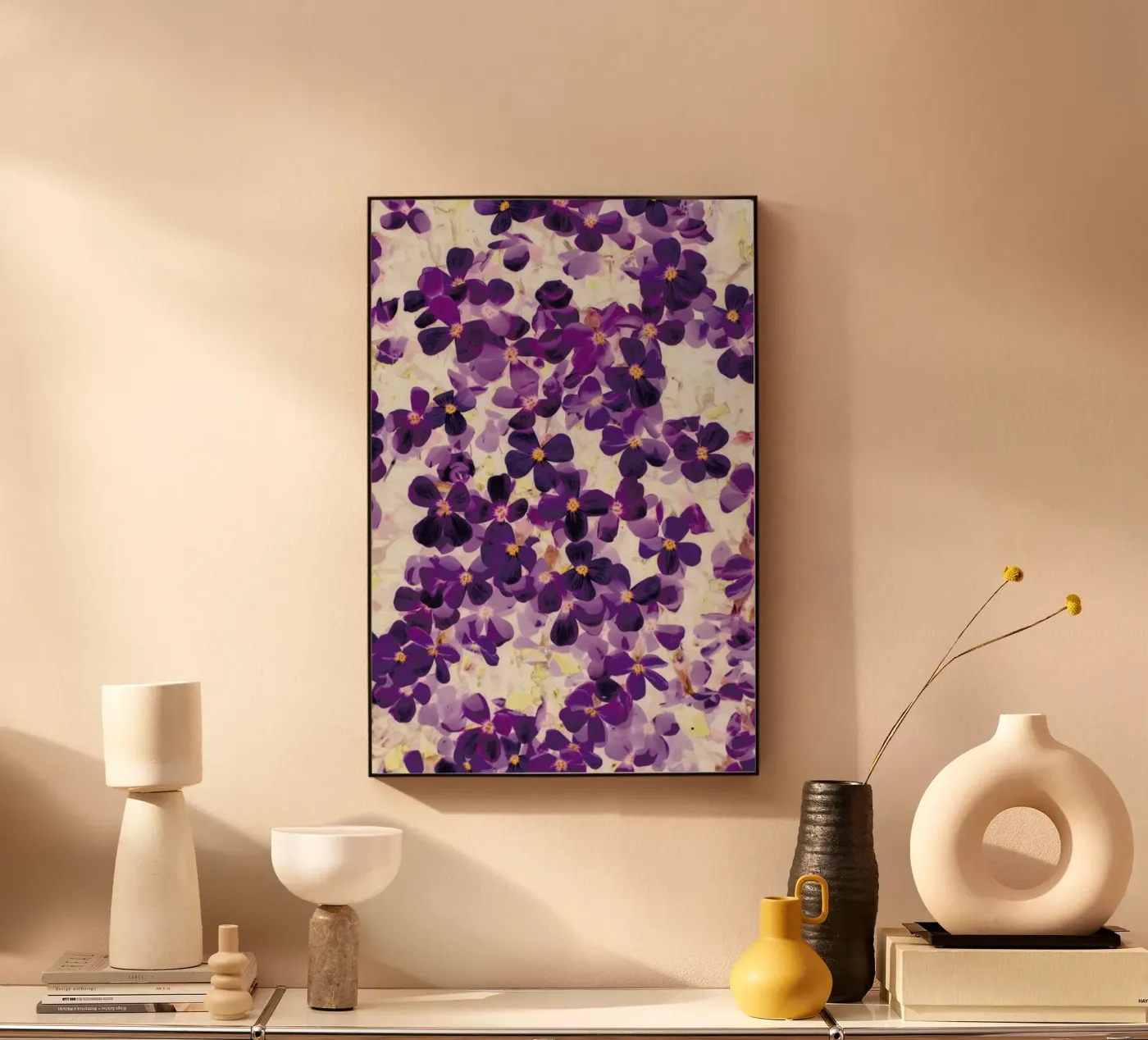 Violet Bloom Acryl-Glas von Amy Sia