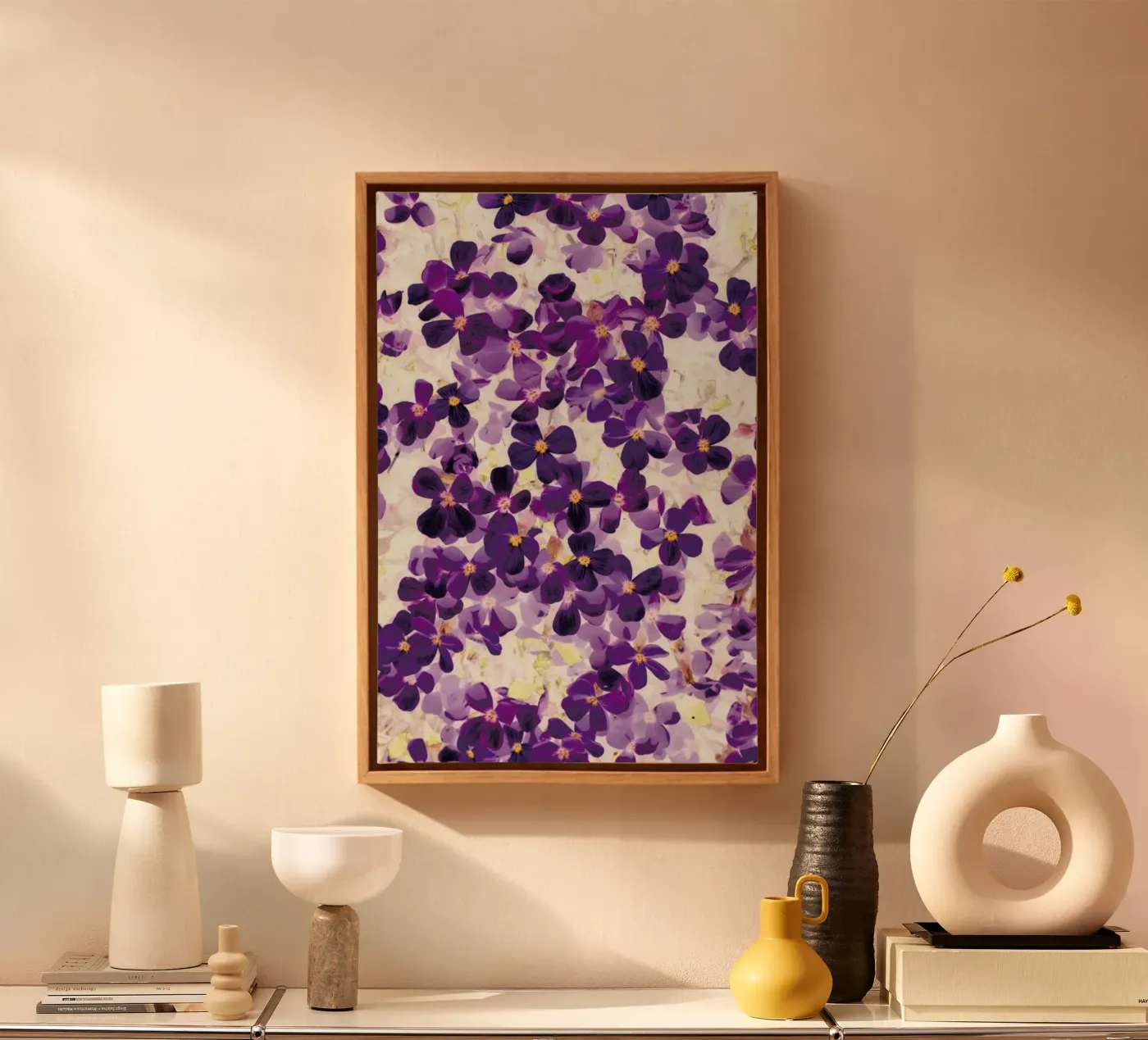 Violet Bloom tela da Amy Sia