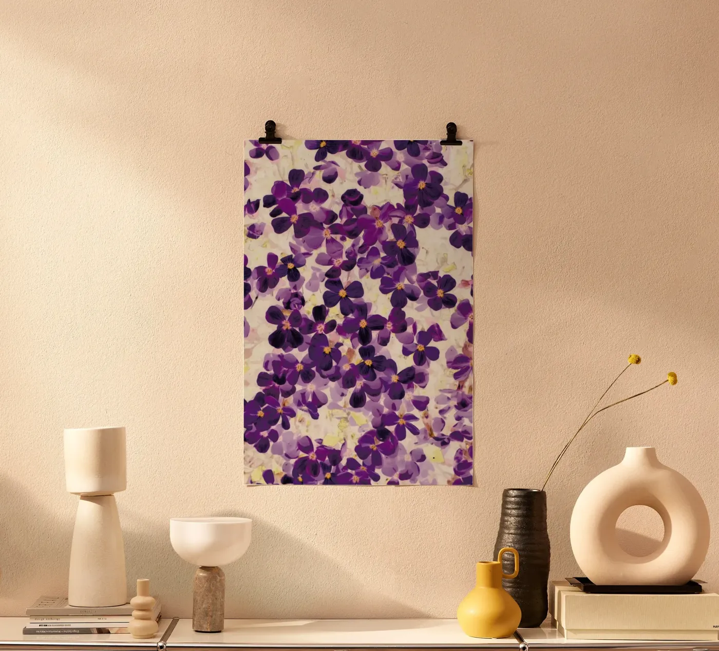 Violet Bloom poster van Amy Sia