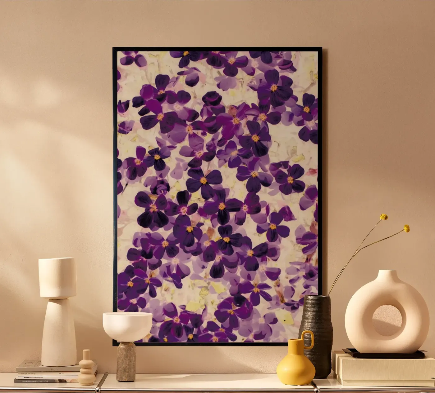 Violet Bloom poster van Amy Sia