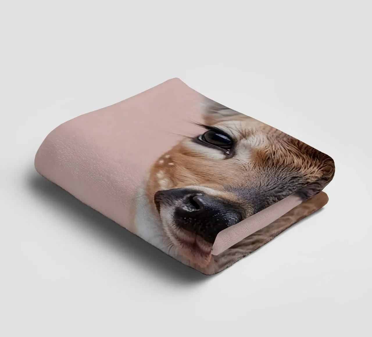 Portrait of a young roebuck with first horns | Work 57 towel by Paws & Portraits