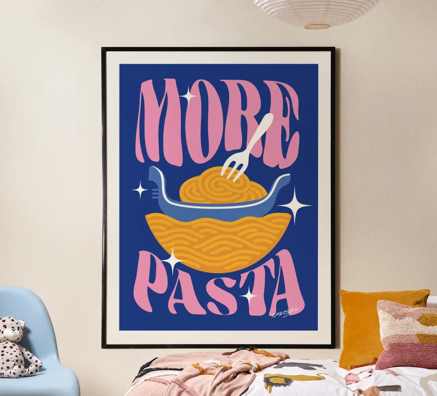 More Pasta poster da Tamsen Design
