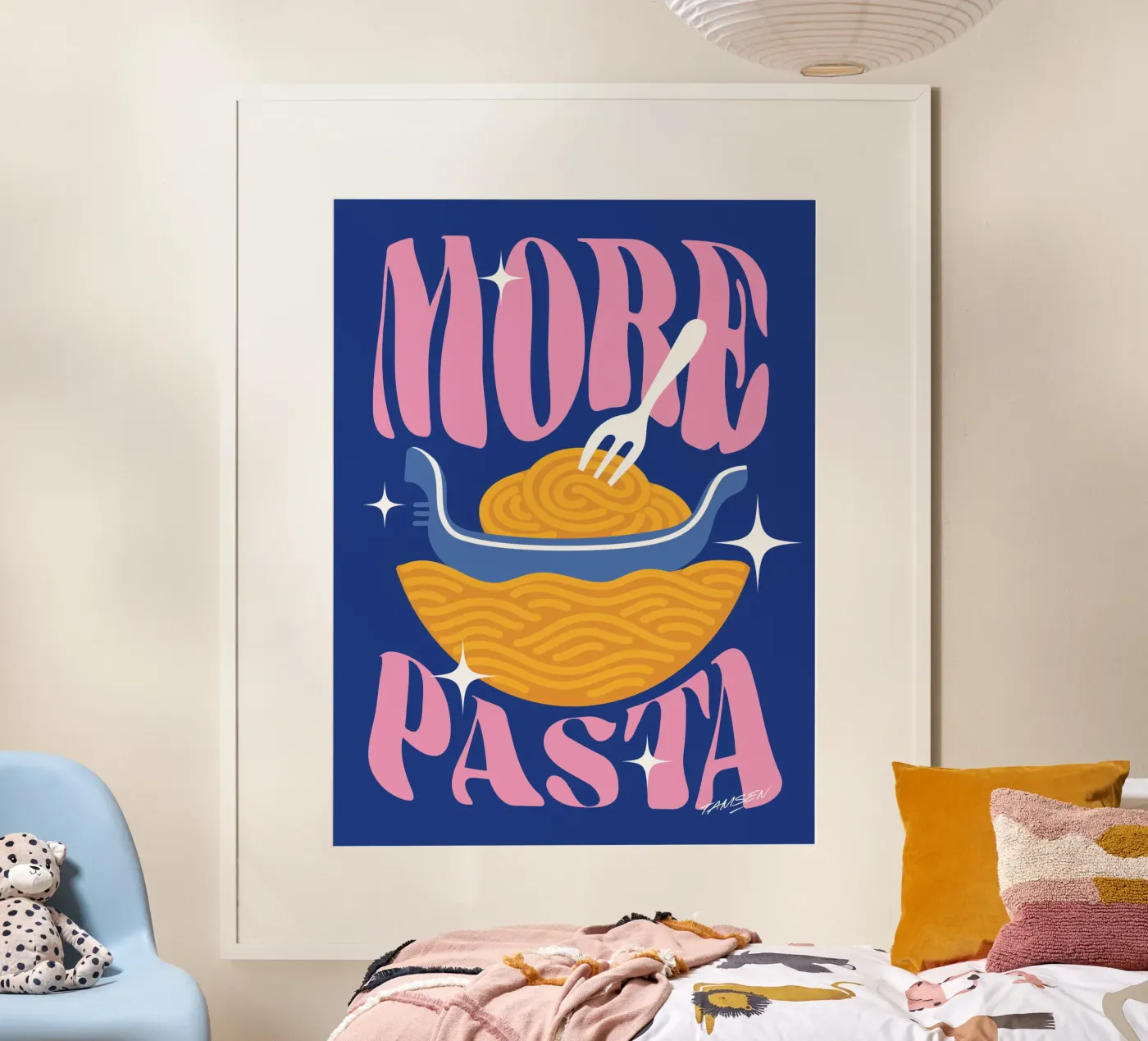 More Pasta poster da Tamsen Design