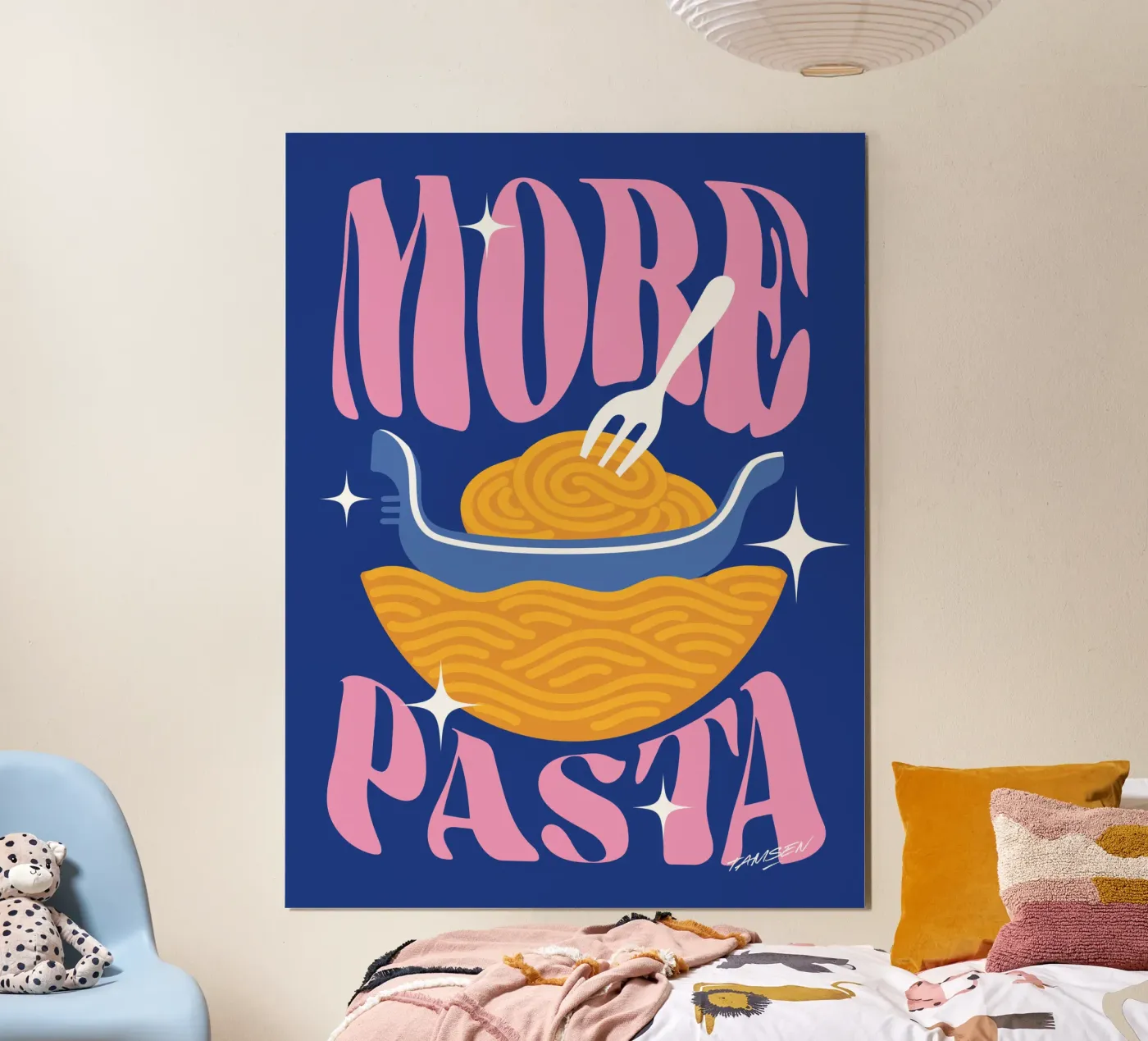 More Pasta poster da Tamsen Design