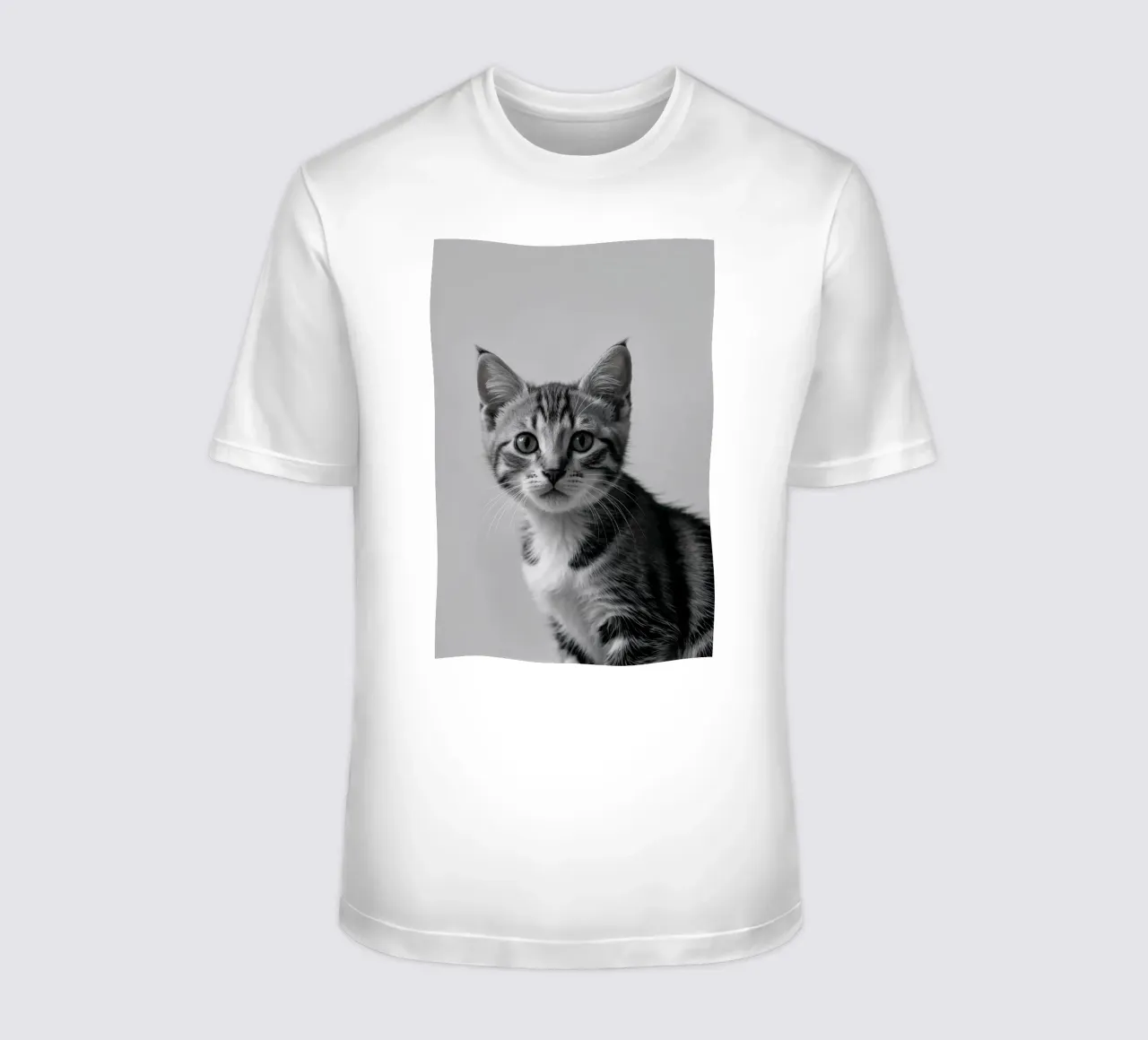 Portrait of a curious kitten | Work 59 t-shirt by Paws & Portraits