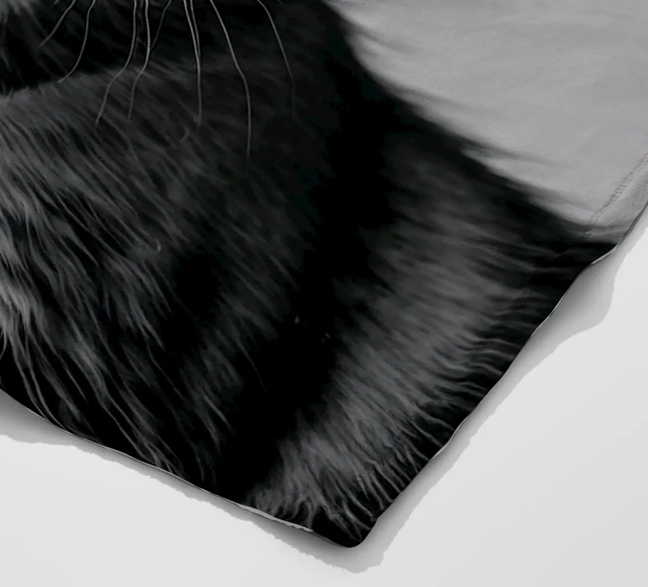 Porträt eines neugierigen Kätzchens | Werk 59 Fleecedecke von Paws & Portraits