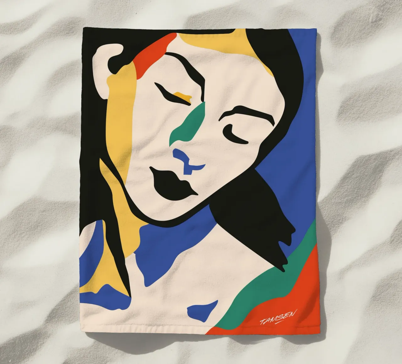 Femininity beach towel by Tamsen Design