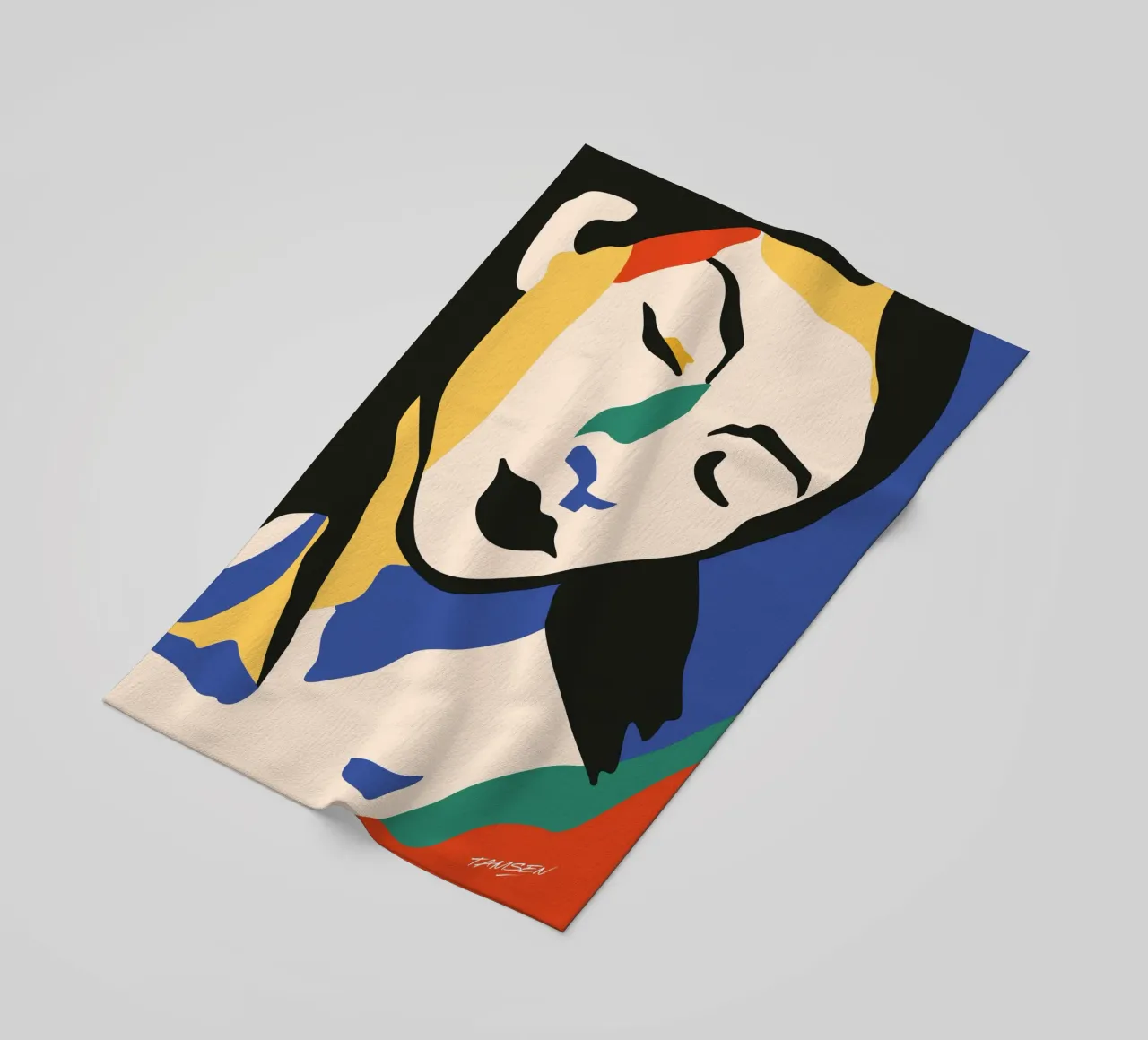 Femininity beach towel by Tamsen Design