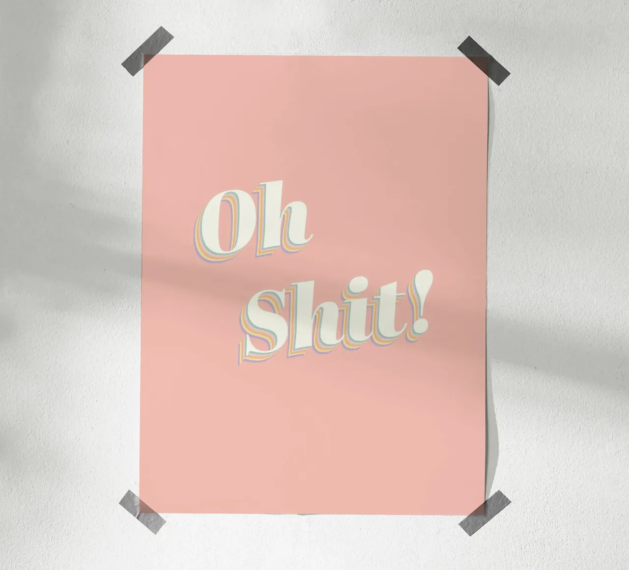 Oh Shit! poster da DesigndN