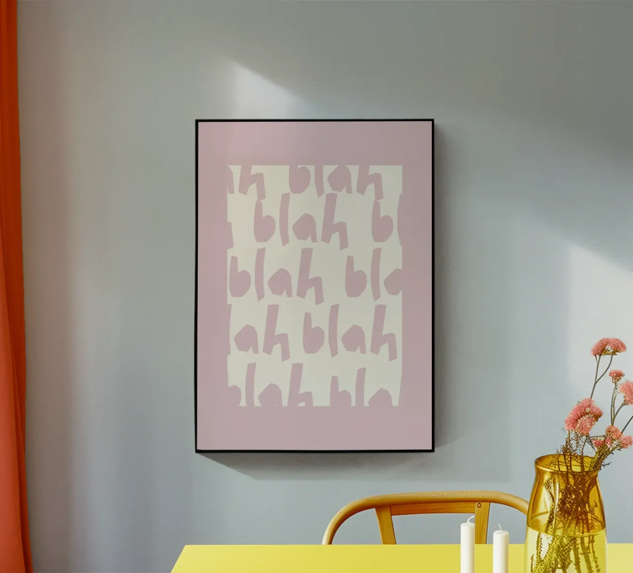 blah acryl van PurePeachCleanLine