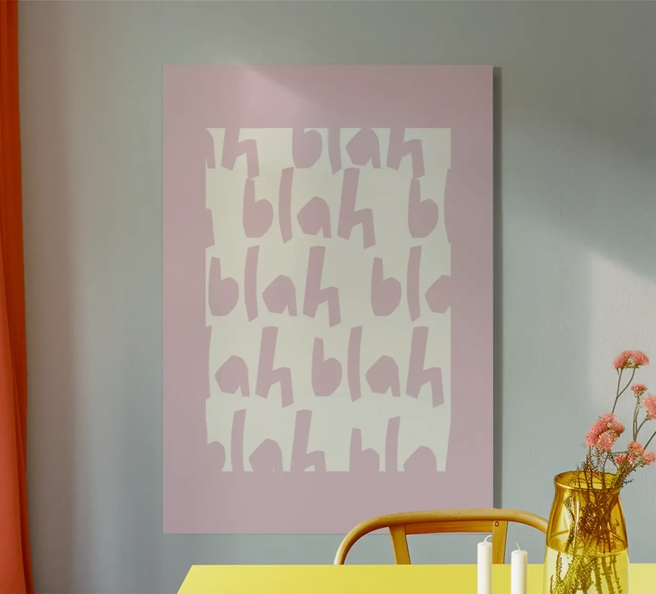 blah acryl van PurePeachCleanLine