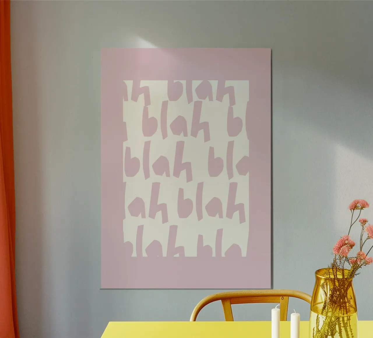 blah poster da PurePeachCleanLine