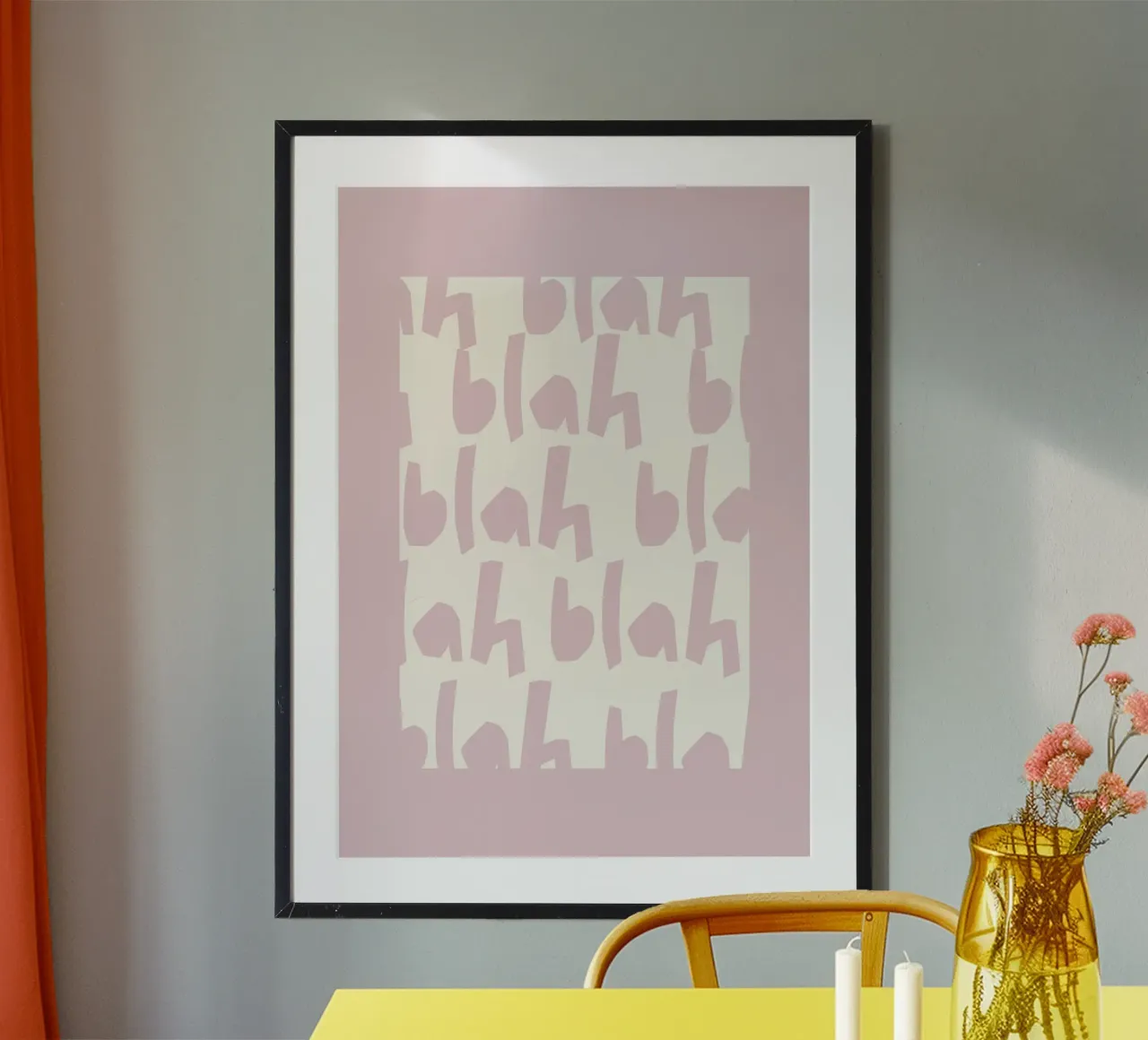 blah poster da PurePeachCleanLine