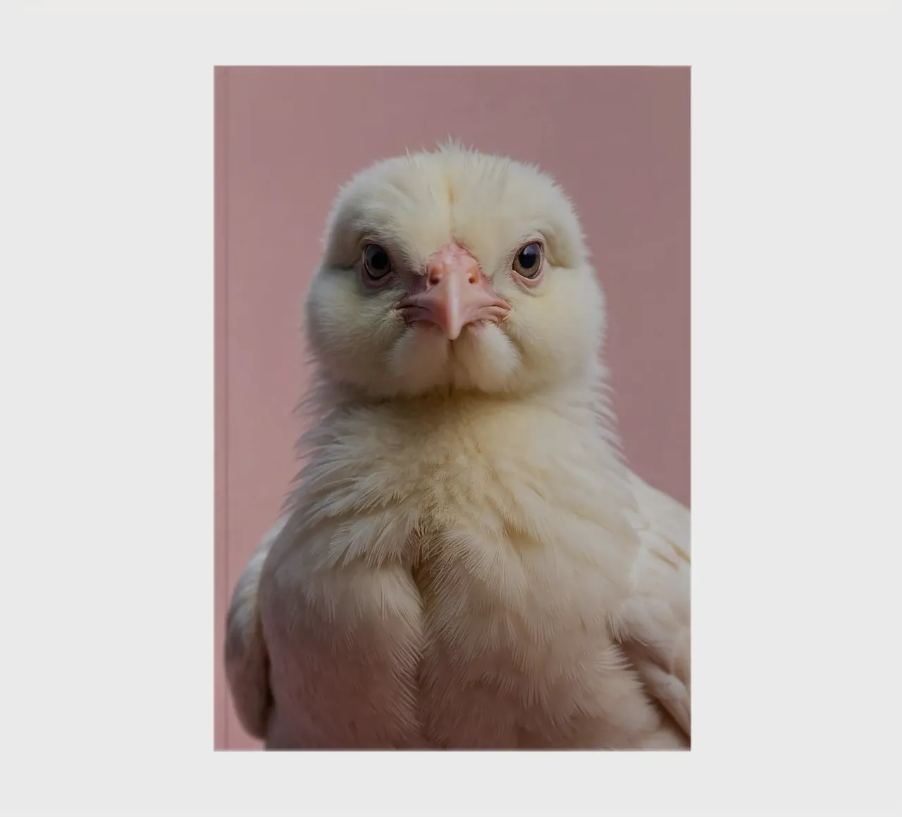 Portrait of a fluffy chick | Work 61 notebook by Paws & Portraits
