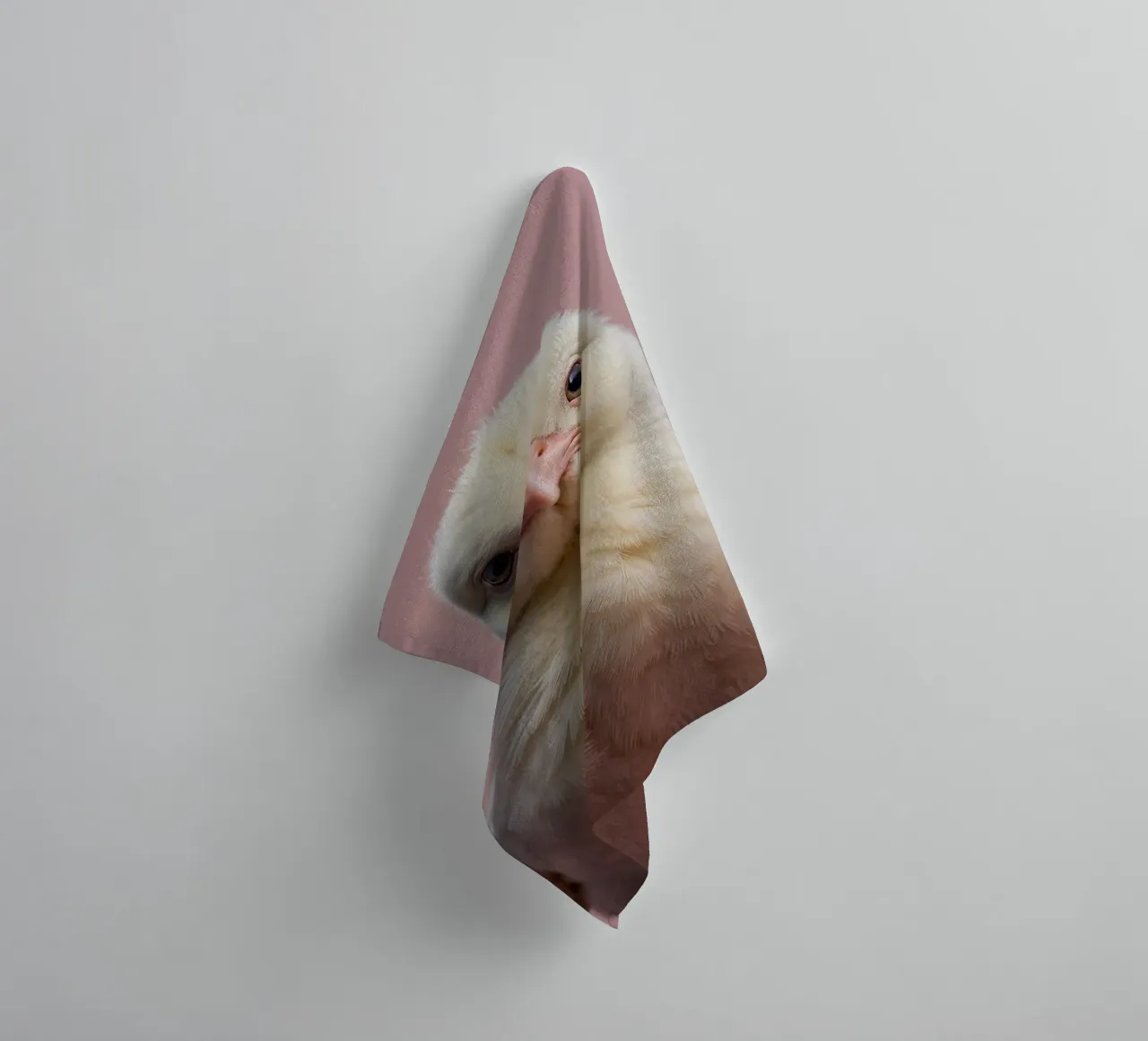 Portrait of a fluffy chick | Work 61 towel by Paws & Portraits