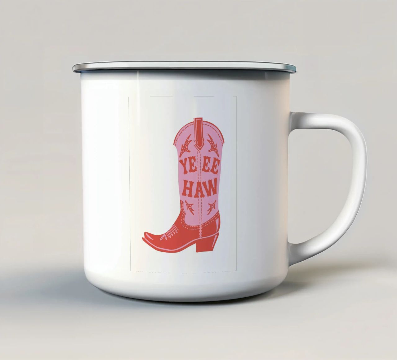 Yee Haw tazza in smalto da cafelab