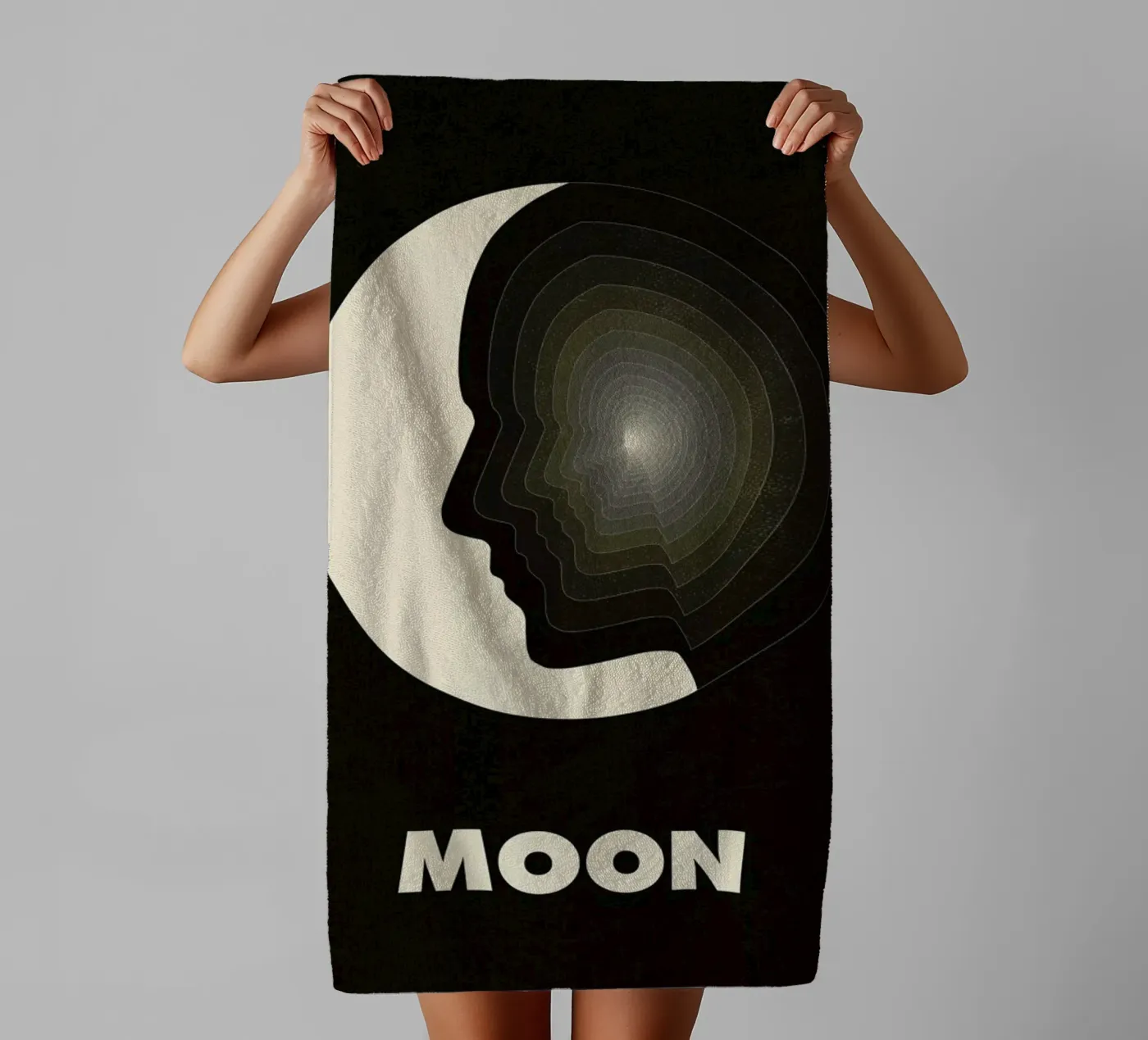 Moon badhanddoek van Excites