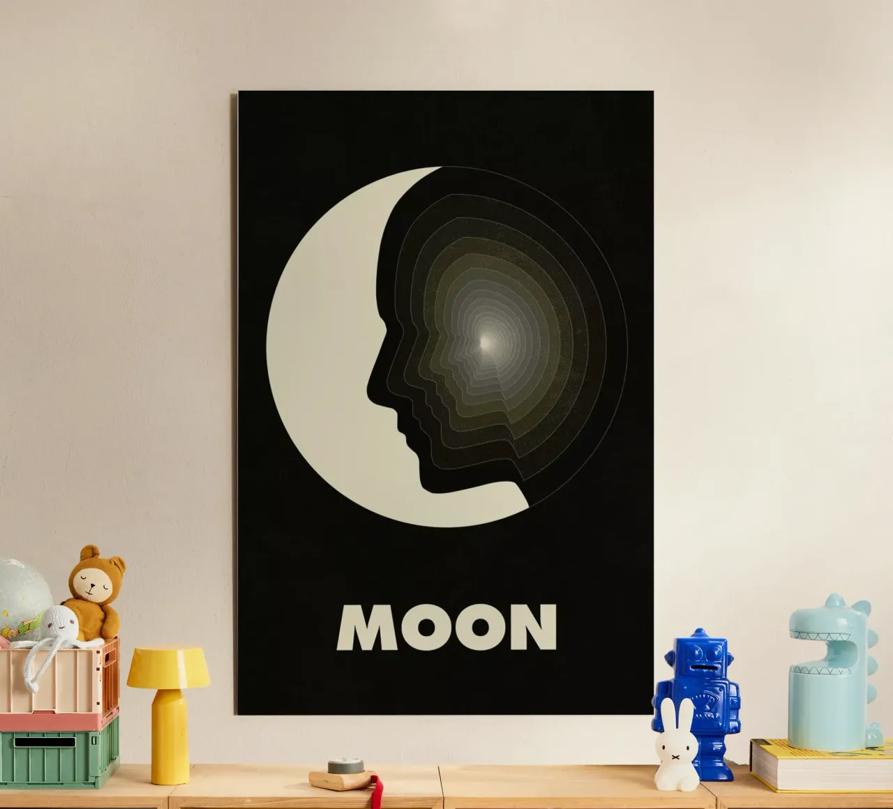 Moon Alu-Dibond von Excites