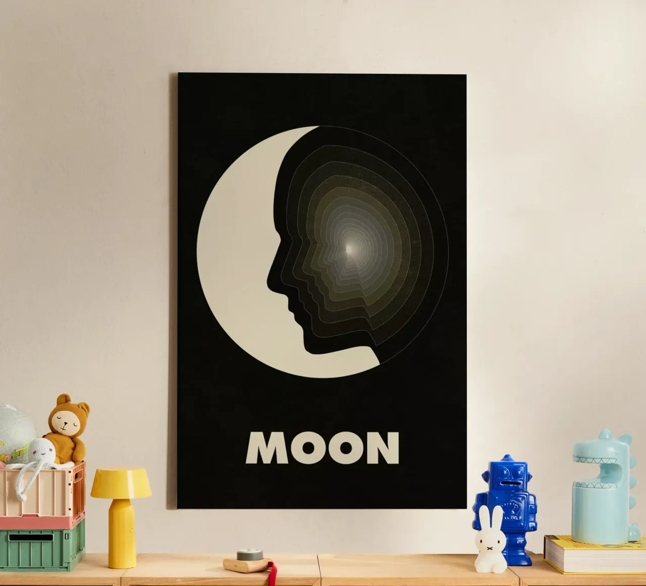 Moon canvas by Excites
