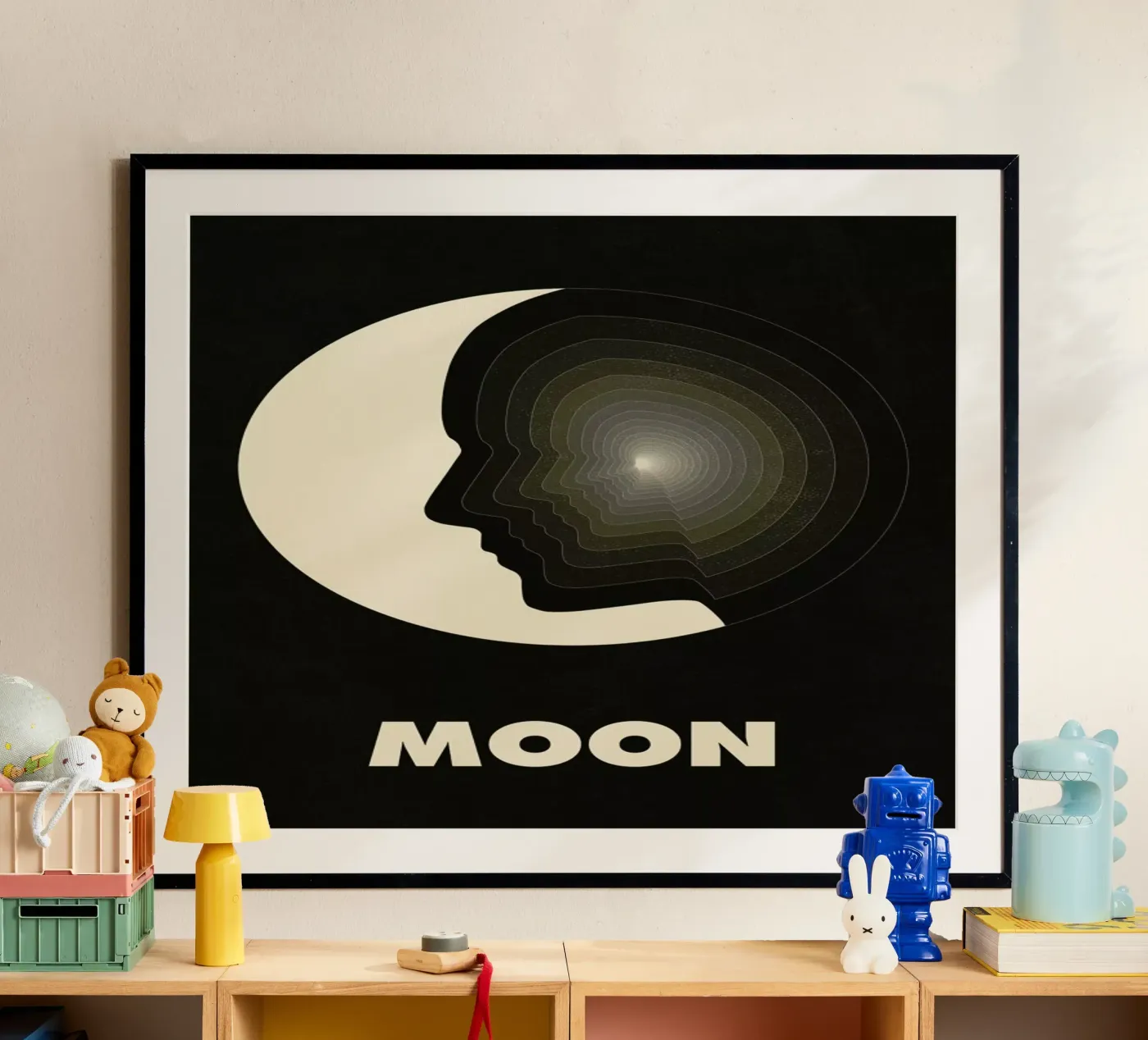 Moon poster van Excites