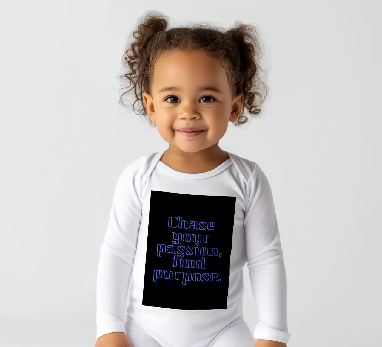 Chase Your Passion, Find Your Purpose long-sleeve baby romper by Artistic-shop