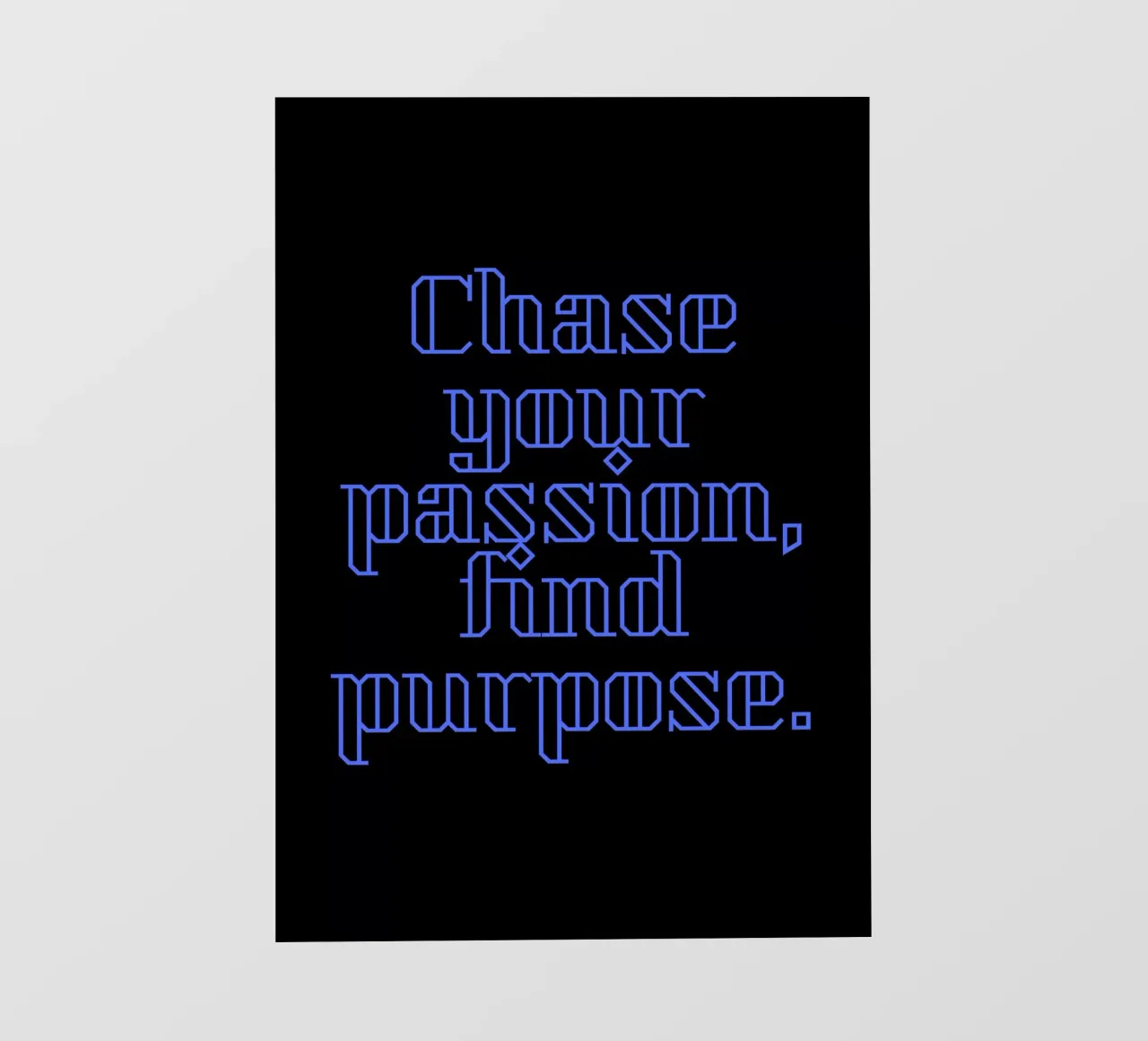 Persigue tu pasión, encuentra tu propósito lámina retroiluminada de Artistic-shop