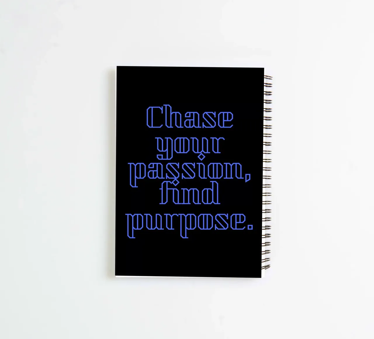 Chase Your Passion, Find Your Purpose spiral notebook by Artistic-shop