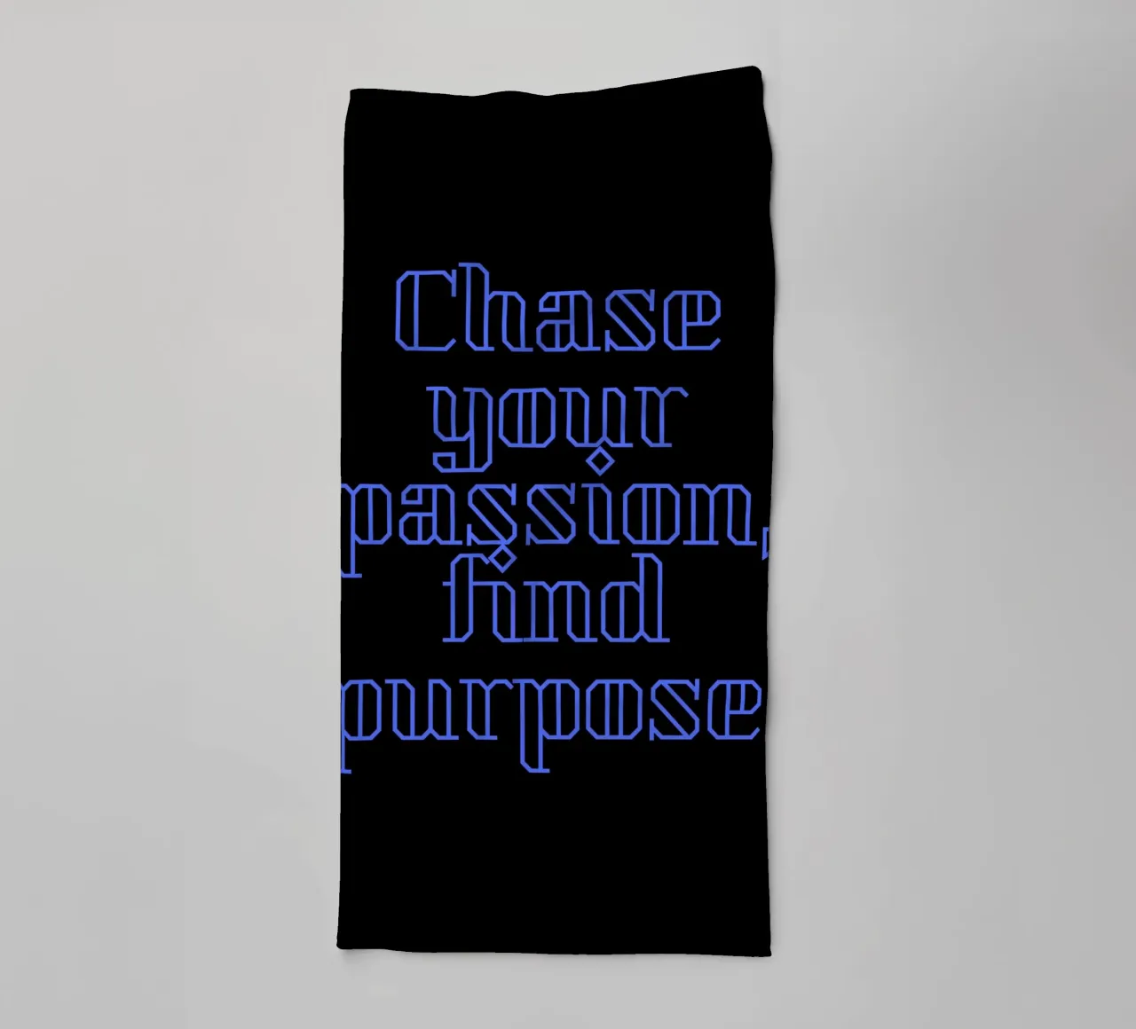 Chase Your Passion, Find Your Purpose towel by Artistic-shop