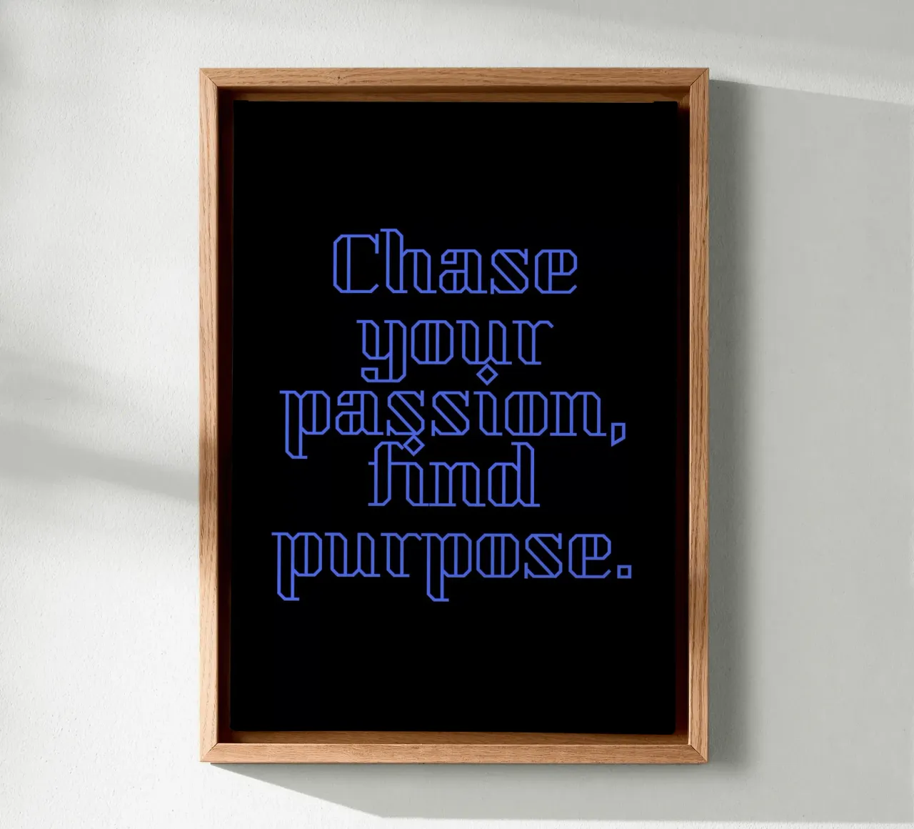Chase Your Passion, Find Your Purpose canvas by Artistic-shop