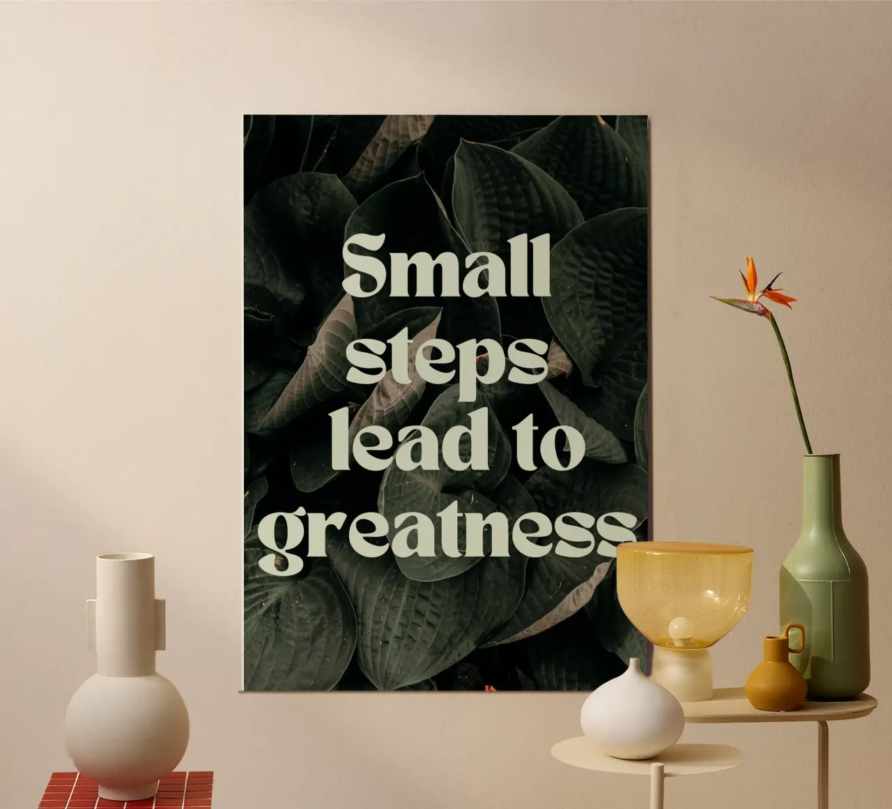 Piccoli passi, grandi sogni poster da Artistic-shop
