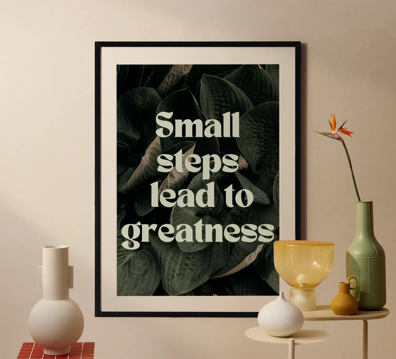Piccoli passi, grandi sogni poster da Artistic-shop