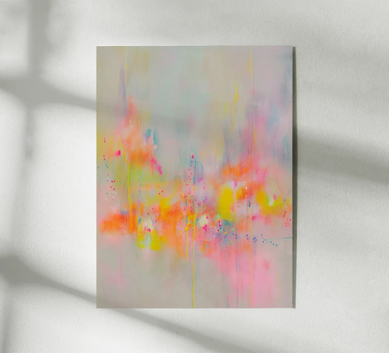 Neon yellow structures plexiglas de Carinaprint