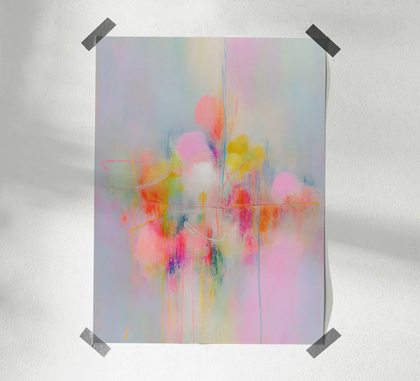 Neon-Caos Rosa poster da Carinaprint
