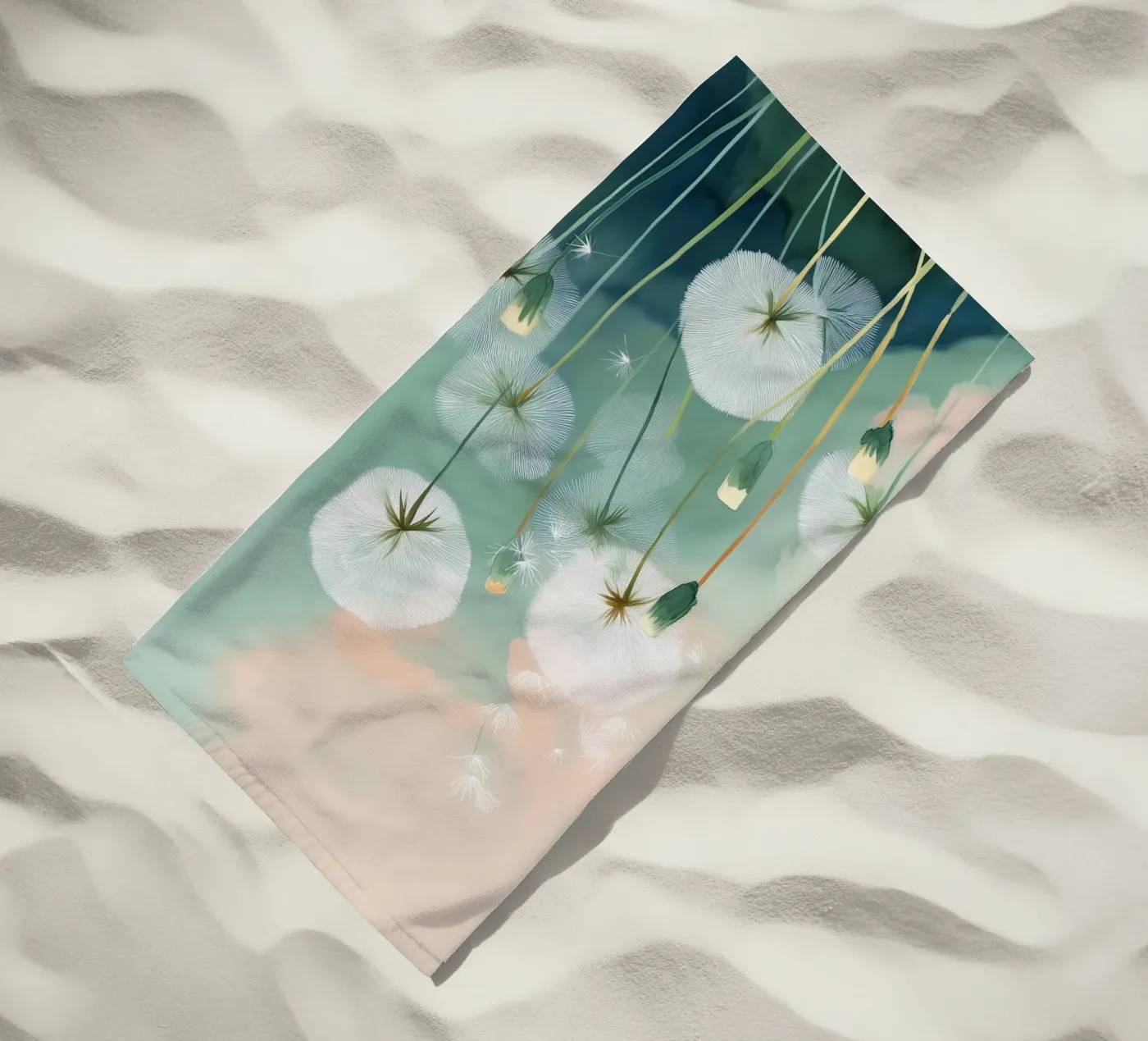Dandelions strandhanddoek van softsoul